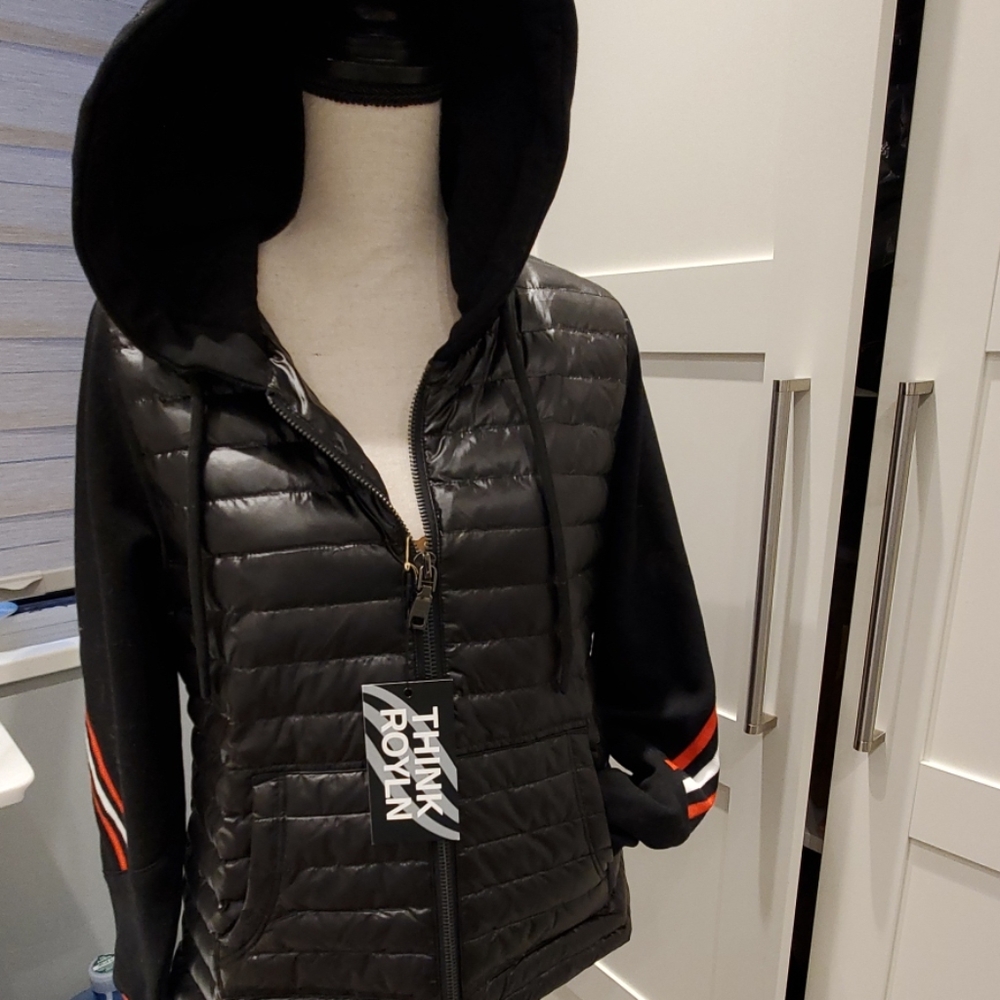 Think Royln Apres Jacket with Knit Sleeves